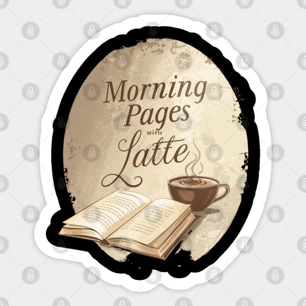 Morning Pages with Latte today Sticker by SR8891